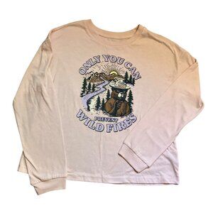 Smokey Bear Only You Can Prevent Wildfires Graphic Long-Sleeve Shirt XL (14-16)